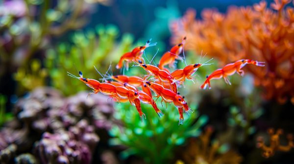 Les nourritures incontournables pour crevettes d'aquarium